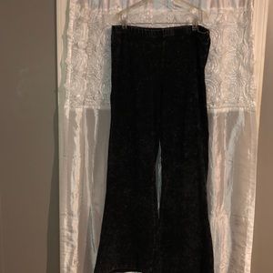 Acid wash plus size pants